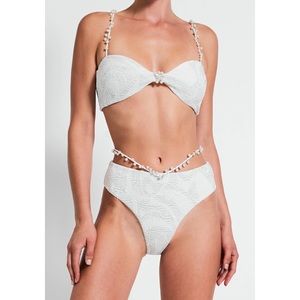NWT Devon Windsor Swim - Eloise Top & Esme Bottom in Frost - Small